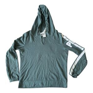 PINK Victorias Secret Green/Teal V Neck Hoodie 2016